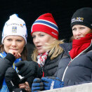 Crown Princess Victoria, Crown Princess Mette-Marit and Princess Märtha Louise during the men's cross-country 4 x 10 km relay (Photo: Leonhard Foeger, Scanpix)